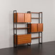 23146 Finnish teak freestanding twobay wallunit by akso-3