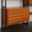 23146 Finnish teak freestanding twobay wallunit by akso-9