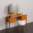 23149 Scandinavian teak dressing table w. adjustable mirrors _ 4 drawers, Norway, 1960s-1