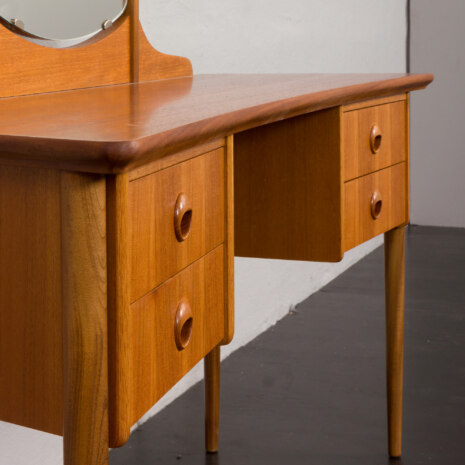 23149 Scandinavian teak dressing table w. adjustable mirrors _ 4 drawers, Norway, 1960s-13 23149 Scandinavian teak dressing table w. adjustable mirrors _ 4 drawers, Norway, 1960s-13