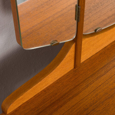 23149 Scandinavian teak dressing table w. adjustable mirrors _ 4 drawers, Norway, 1960s-16 23149 Scandinavian teak dressing table w. adjustable mirrors _ 4 drawers, Norway, 1960s-16
