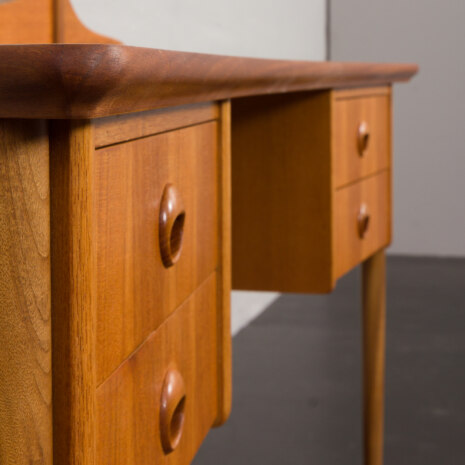 23149 Scandinavian teak dressing table w. adjustable mirrors _ 4 drawers, Norway, 1960s-18 23149 Scandinavian teak dressing table w. adjustable mirrors _ 4 drawers, Norway, 1960s-18