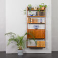 23171 Scandinavian modern shelving system Ergo in teak by J. Texmon, Norway, 1960s.-1