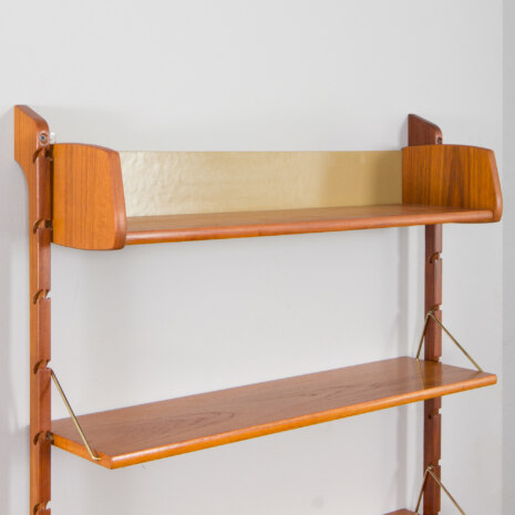 23171 Scandinavian modern shelving system Ergo in teak by J. Texmon, Norway, 1960s.-16 23171 Scandinavian modern shelving system Ergo in teak by J. Texmon, Norway, 1960s.-16