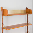 23171 Scandinavian modern shelving system Ergo in teak by J. Texmon, Norway, 1960s.-16