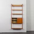23171 Scandinavian modern shelving system Ergo in teak by J. Texmon, Norway, 1960s.-7