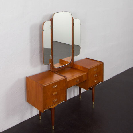 23204 teak dressing table with adjustable mirrors-4 23204 teak dressing table with adjustable mirrors-4