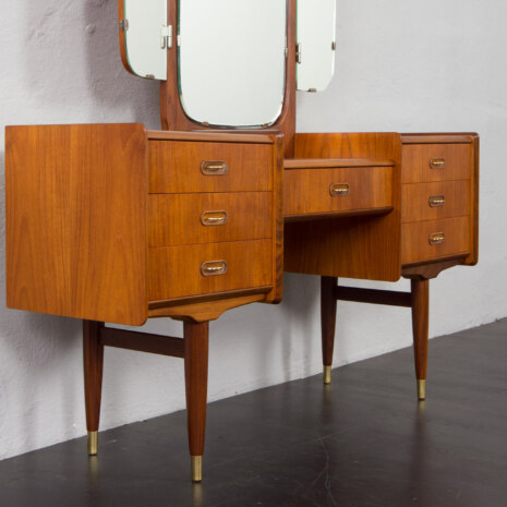 23204 teak dressing table with adjustable mirrors-5 23204 teak dressing table with adjustable mirrors-5