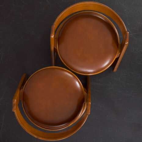 23207 Set of 2 rare Italian mid century stools by Willy Rizzo for Mario Sabot, 1970s-16 23207 Set of 2 rare Italian mid century stools by Willy Rizzo for Mario Sabot, 1970s-16