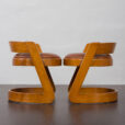 23207 Set of 2 rare Italian mid century stools by Willy Rizzo for Mario Sabot, 1970s-7