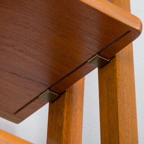 23213 Scandinavian freestanding teak bookcase with sideboard and 3 wide shelves-21 23213 Scandinavian freestanding teak bookcase with sideboard and 3 wide shelves-21