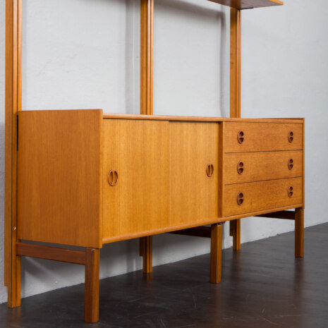 23214 Sven Andersen freestanding two bay teak wall unit-11 23214 Sven Andersen freestanding two bay teak wall unit-11