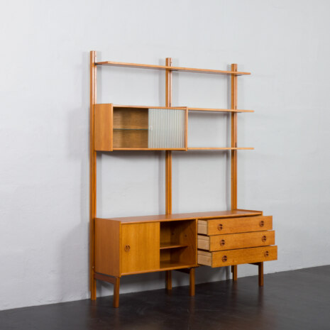 23214 Sven Andersen freestanding two bay teak wall unit-6 23214 Sven Andersen freestanding two bay teak wall unit-6