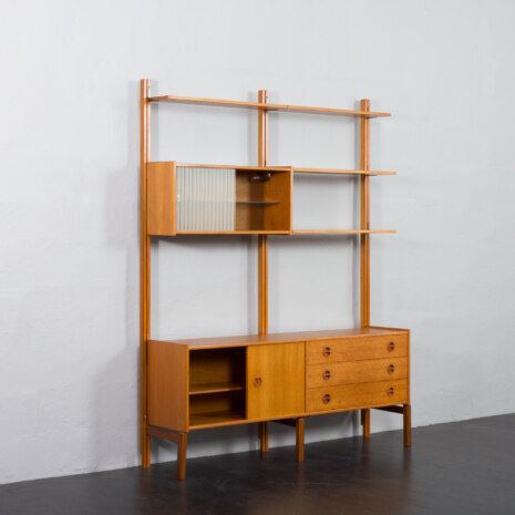 23214 Sven Andersen freestanding two bay teak wall unit-7 23214 Sven Andersen freestanding two bay teak wall unit-7