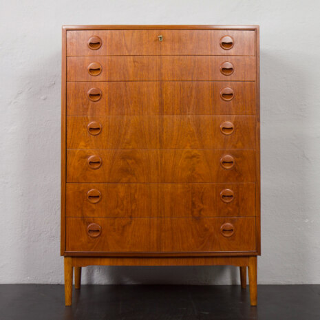 23228 Curved front dresser, chest of drawers by Kai Kristiansen, Denmark, 1960s-13 23228 Curved front dresser, chest of drawers by Kai Kristiansen, Denmark, 1960s-13