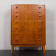 23228 Curved front dresser, chest of drawers by Kai Kristiansen, Denmark, 1960s-13