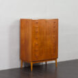 23228 Curved front dresser, chest of drawers by Kai Kristiansen, Denmark, 1960s-3