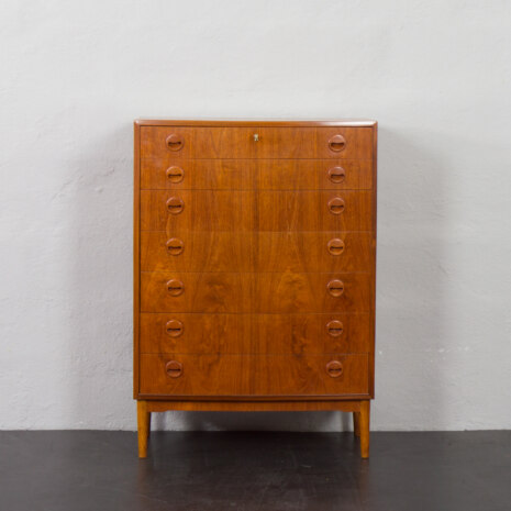 23228 Curved front dresser, chest of drawers by Kai Kristiansen, Denmark, 1960s-5 23228 Curved front dresser, chest of drawers by Kai Kristiansen, Denmark, 1960s-5