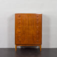 23228 Curved front dresser, chest of drawers by Kai Kristiansen, Denmark, 1960s-5