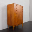 23228 Curved front dresser, chest of drawers by Kai Kristiansen, Denmark, 1960s-6