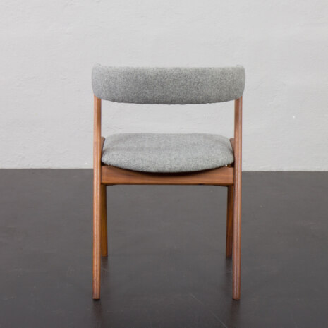23247 Set of 10 Fire Chairs in solid teak and grey wool by Kai Kristiansen, Denmark 1960s -18 23247 Set of 10 Fire Chairs in solid teak and grey wool by Kai Kristiansen, Denmark 1960s -18