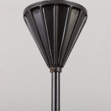 23157 Włoski żyrandol w stylu Silnovo z drewna tekowego i opalowego białego szkła, 1960-10 23157 Włoski żyrandol w stylu Silnovo z drewna tekowego i opalowego białego szkła, 1960-10