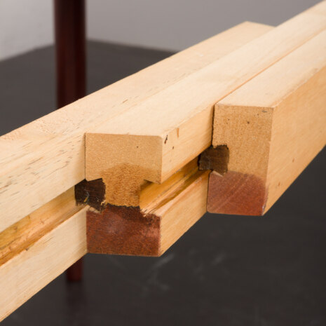 23159 Duński producent mebli. Okrągły stół do jadalni z dwoma przedłużeniami, palisander 6338638-14 23159 Duński producent mebli. Okrągły stół do jadalni z dwoma przedłużeniami, palisander 6338638-14