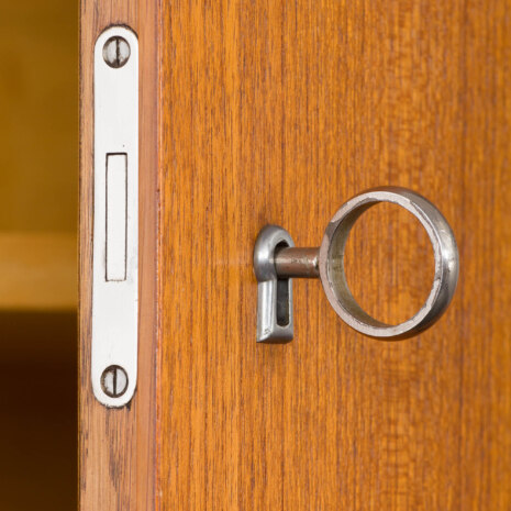 23235 italian- Teak- Freestanding Twobay wallunit with something pretending secretary-13 23235 italian- Teak- Freestanding Twobay wallunit with something pretending secretary-13