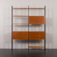 23235 italian- Teak- Freestanding Twobay wallunit with something pretending secretary-15