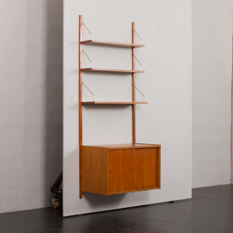 23242 one bay teak wall unit-3 23242 one bay teak wall unit-3