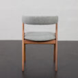 23247 Set of 10 Fire Chairs in solid teak and grey wool by Kai Kristiansen, Denmark 1960s -18