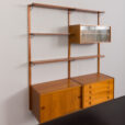 23252 Danish modular shelving system in teak with 3 cabinets _ 5 floating cabinets, Sorensen Cadovius style wall unit, Denmark, 1960s-16