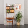 23256 one bay teak wall unit with desk-1