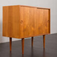 23275 Vintage Danish teak cabinet with sliding doors, designed by Kai Kristiansen,1960s-10