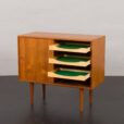 23275 Vintage Danish teak cabinet with sliding doors, designed by Kai Kristiansen,1960s-2