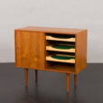 23275 Vintage Danish teak cabinet with sliding doors, designed by Kai Kristiansen,1960s-3