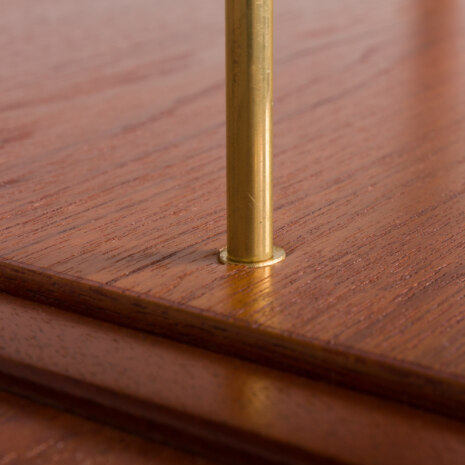 23301 Danish home office shelving system in teak with a floating desk _ sliding doors cabinet by Preben Sorensen, 2 bay wall unit, 1960s-12 23301 Danish home office shelving system in teak with a floating desk _ sliding doors cabinet by Preben Sorensen, 2 bay wall unit, 1960s-12