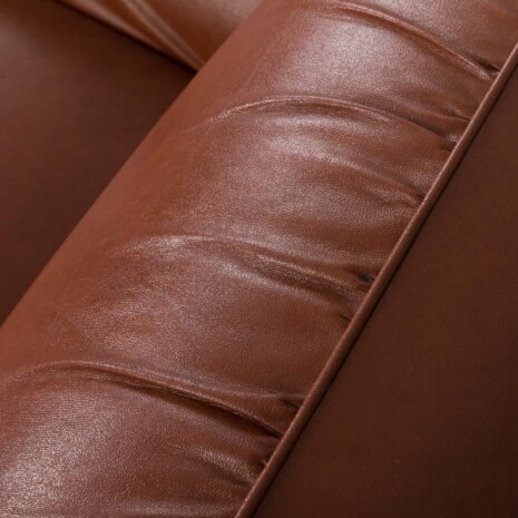 23305 Vintage Italian lounge chairs in brown leatherette in Bellini _ Frattini style, 1970s-15 23305 Vintage Italian lounge chairs in brown leatherette in Bellini _ Frattini style, 1970s-15