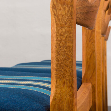 23308 set of 6 razor chairs in original upholstery blue wool in stripes-10 23308 set of 6 razor chairs in original upholstery blue wool in stripes-10