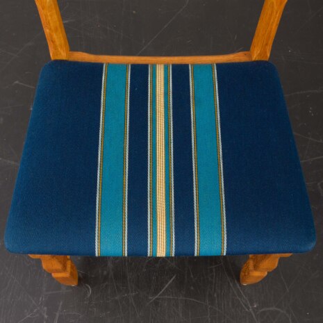 23308 set of 6 razor chairs in original upholstery blue wool in stripes-17 23308 set of 6 razor chairs in original upholstery blue wool in stripes-17