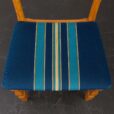 23308 set of 6 razor chairs in original upholstery blue wool in stripes-17
