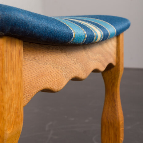 23308 set of 6 razor chairs in original upholstery blue wool in stripes-20 23308 set of 6 razor chairs in original upholstery blue wool in stripes-20