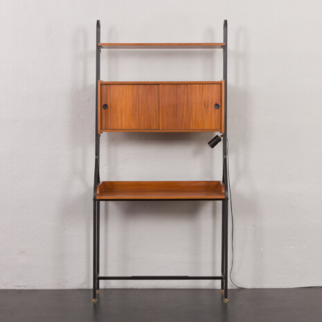 23312 Włoskie wolnostojące pionowe biurko z połowy wieku w stylu Silvio Cavatorta, lata 1960-11 23312 Włoskie wolnostojące pionowe biurko z połowy wieku w stylu Silvio Cavatorta, lata 1960-11