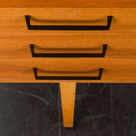 23150 Bureau scandinave autoportant en teck avec 3 tiroirs, Norvège 1960-13 23150 Bureau scandinave autoportant en teck avec 3 tiroirs, Norvège 1960-13