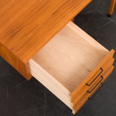 23150 Bureau scandinave autoportant en teck avec 3 tiroirs, Norvège 1960-15 23150 Bureau scandinave autoportant en teck avec 3 tiroirs, Norvège 1960-15