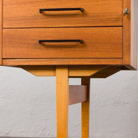 23150 Bureau scandinave autoportant en teck avec 3 tiroirs, Norvège 1960-21 23150 Bureau scandinave autoportant en teck avec 3 tiroirs, Norvège 1960-21