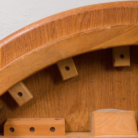 23190 Henning Kjærnulf. Okrągły stół z fornirowanego drewna tekowego z przedłużeniem, lata 1960-20 23190 Henning Kjærnulf. Okrągły stół z fornirowanego drewna tekowego z przedłużeniem, lata 1960-20