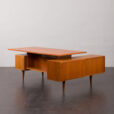 23310 mid-century teak executive desk-10