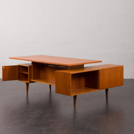 23310 mid-century teak executive desk-11 23310 mid-century teak executive desk-11