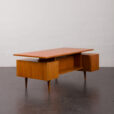 23310 mid-century teak executive desk-13
